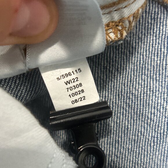 EUC LOFT " The Straight Crop " Dark Blue Jeans size 31/12 - Picture 11 of 14